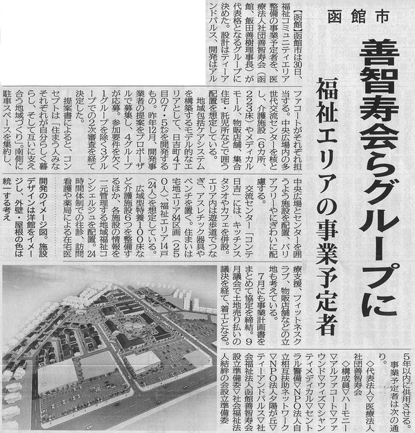 函館日吉福祉エリア　開発アルファコート　建設新聞.jpg